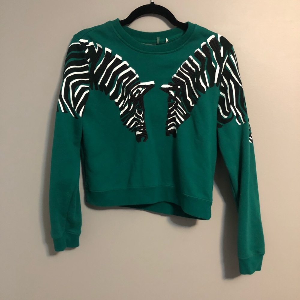 Zebra pac sun crew neck NWOT